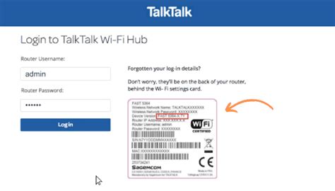 This tab is often labeled Wireless, Wi-Fi, or WLAN. . Talktalk router admin login